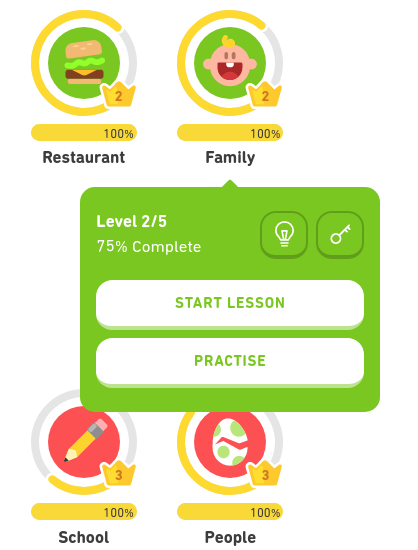 New Practise Button on Skills